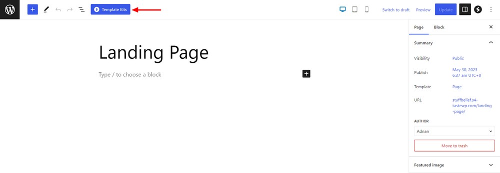 How To Create a Landing Page in WordPress (3 Methods) Click template kits