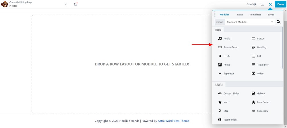 How To Create a Landing Page in WordPress (3 Methods) Content modules of Beaver Builder