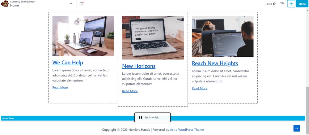 How To Create a Landing Page in WordPress (3 Methods) Drag and drop testimonial module