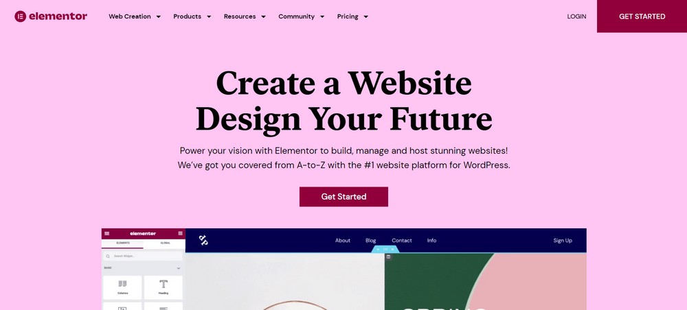 How To Create a Landing Page in WordPress (3 Methods) Elementor free WordPress landing page builder