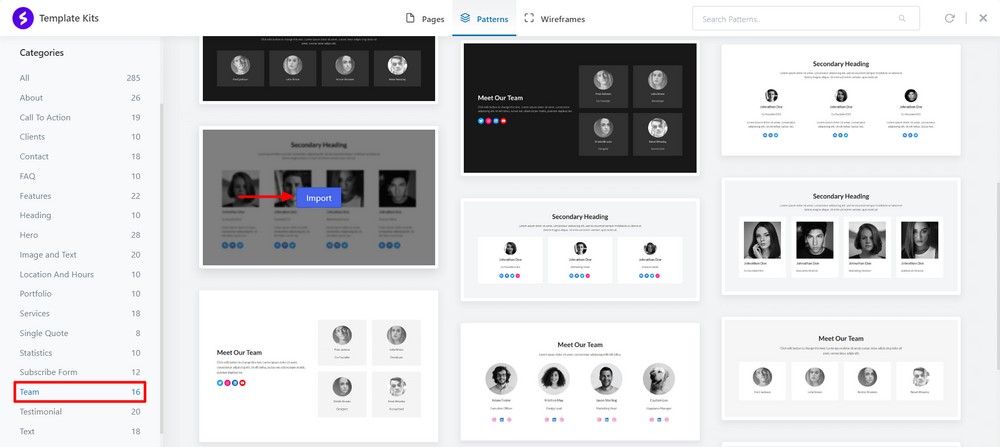 How To Create a Landing Page in WordPress (3 Methods) Import team area