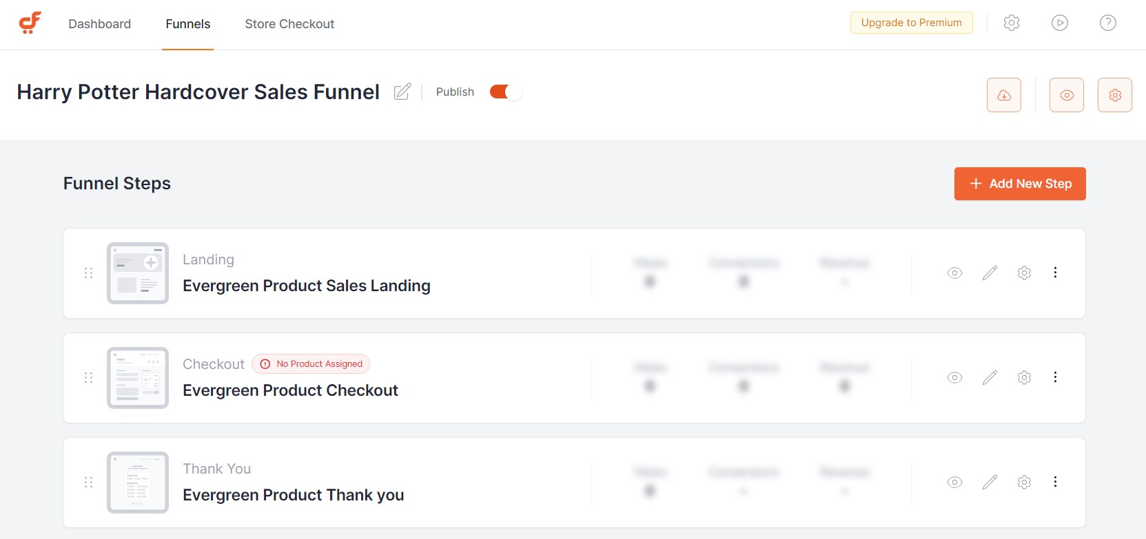 CartFlows Review: Is It Better Than The Competition? imported-funnel-dashboard