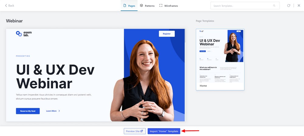 How To Create a Landing Page in WordPress (3 Methods) Press the Import button