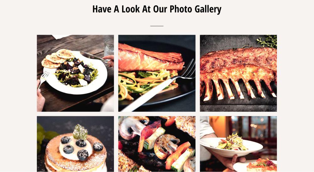 How To Create a Restaurant Website (WordPress Guide) restaurant photo gallery