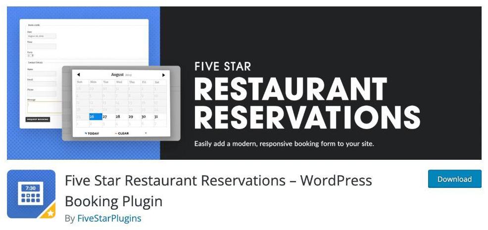 How To Create a Restaurant Website (WordPress Guide) Five star restaurant reservations plugin