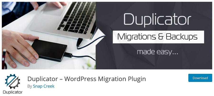 13 Best WordPress Migration Plugins - Free and Paid Options Duplicator WordPress plugin