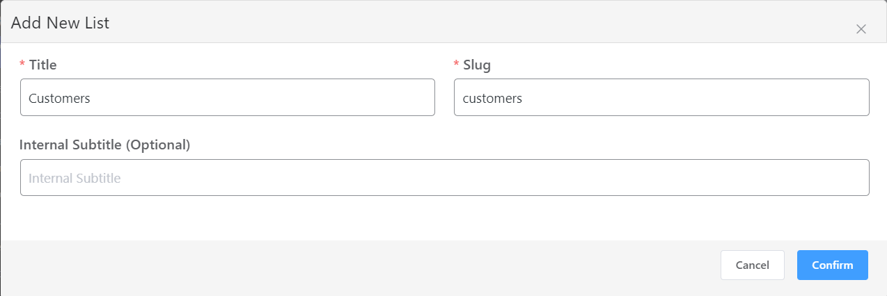 WordPress Email Marketing: In-Depth Tutorial, Useful Plugins and Automations Add new list info