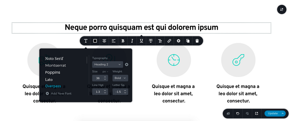 How To Change Font in WordPress – 7 Ways That Take Less Than a Minute! changing WordPress fonts in Astra using Brizy