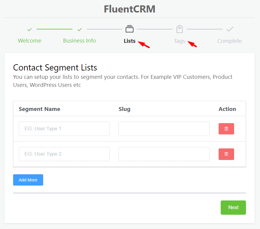 WordPress Email Marketing: In-Depth Tutorial, Useful Plugins and Automations contact lists segment