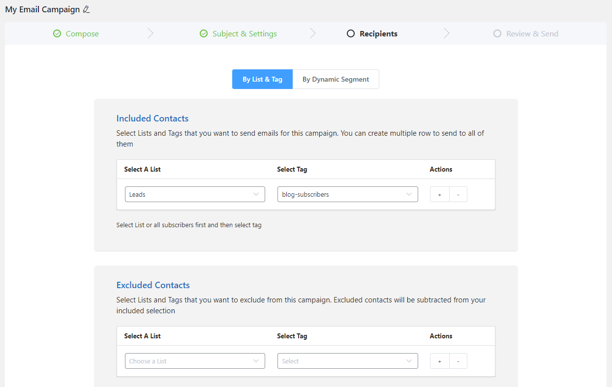 WordPress Email Marketing: In-Depth Tutorial, Useful Plugins and Automations Email campaign recipients