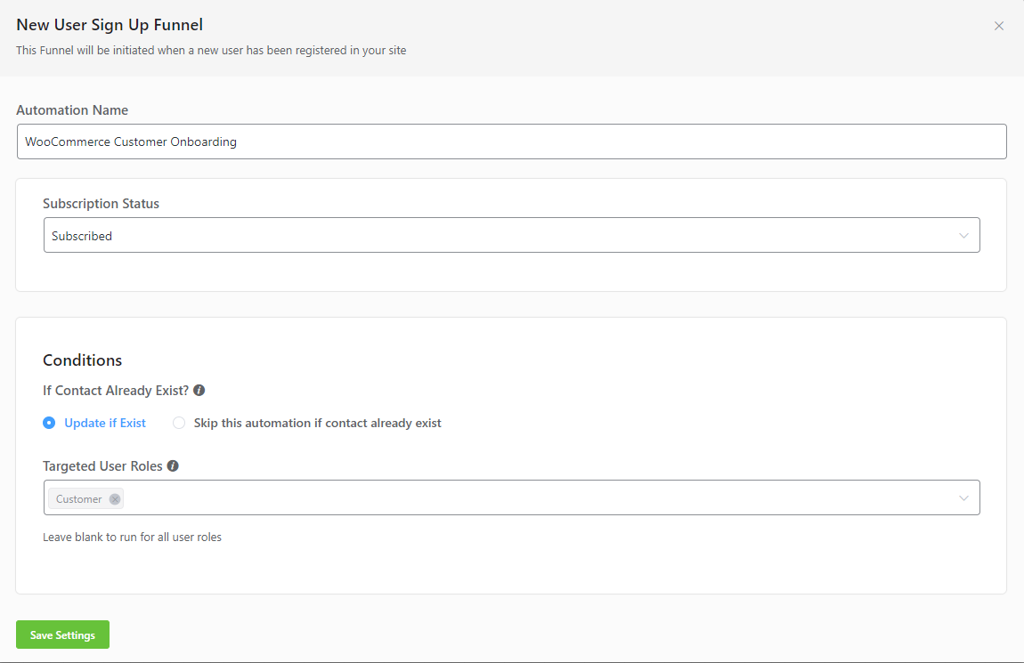 WordPress Email Marketing: In-Depth Tutorial, Useful Plugins and Automations FluentCRM trigger conditions