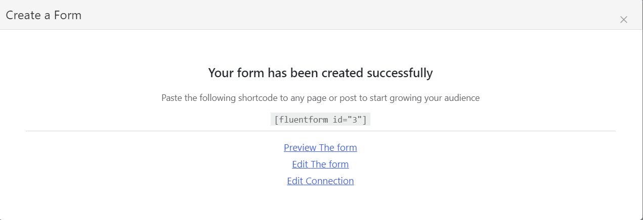 WordPress Email Marketing: In-Depth Tutorial, Useful Plugins and Automations Form successfully created message