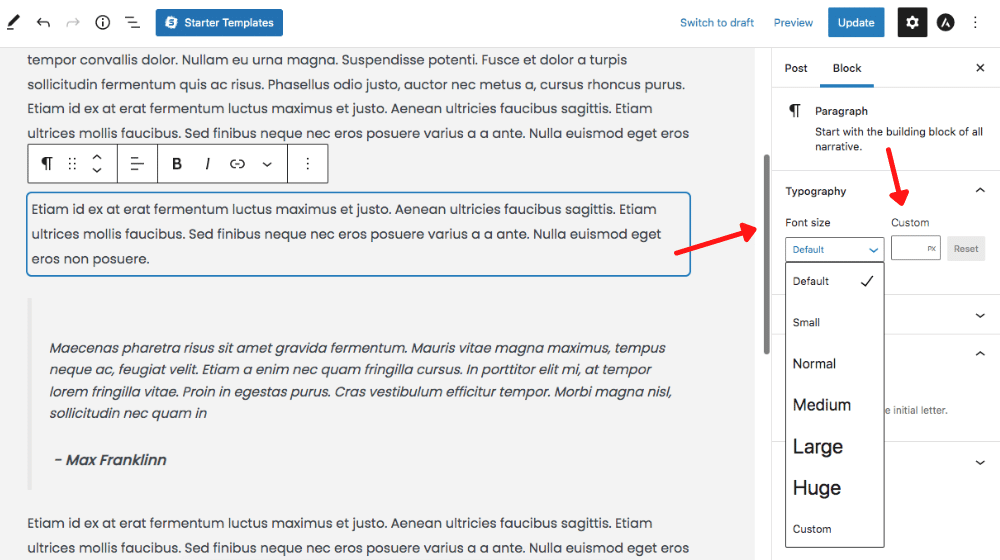 How To Change Font in WordPress – 7 Ways That Take Less Than a Minute! How to change WordPress fonts in Astra using Gutenberg