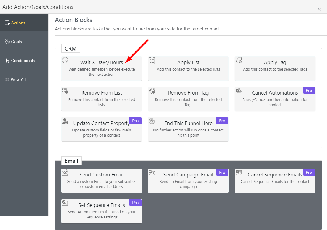WordPress Email Marketing: In-Depth Tutorial, Useful Plugins and Automations Wait x days action block