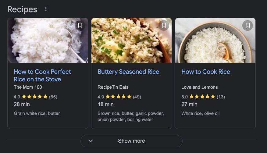 How To Add Rich Snippets to WordPress – A Beginner’s Guide Carousel rich snippet example