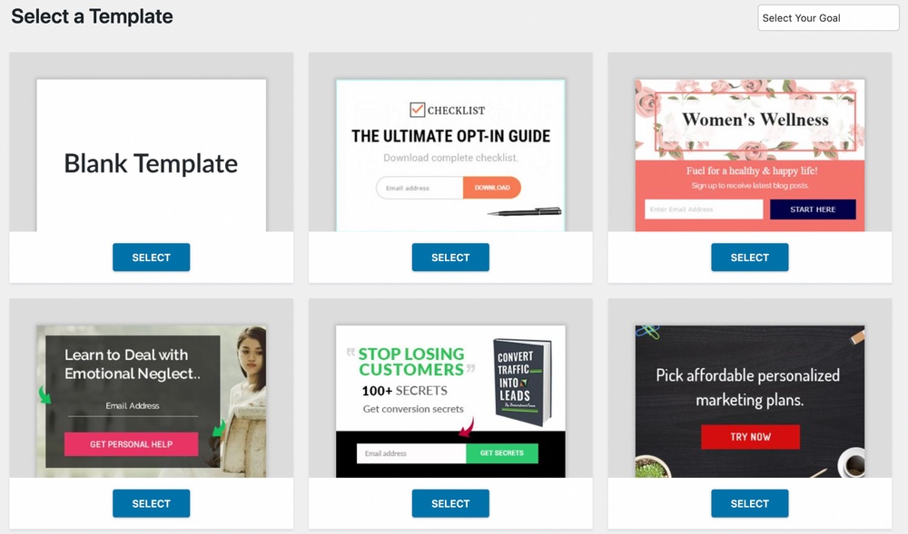 WordPress Newsletters: 9 Effective Plugins + How To Guide ConvertPro template gallery