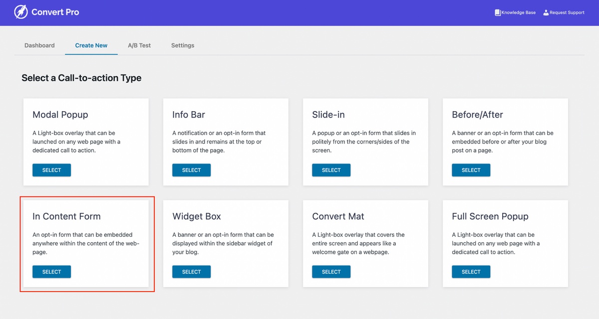WordPress Newsletters: 9 Effective Plugins + How To Guide Create new form using ConvertPro
