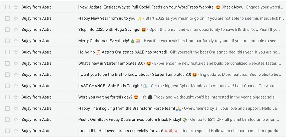WordPress Newsletters: 9 Effective Plugins + How To Guide Email Headline examples