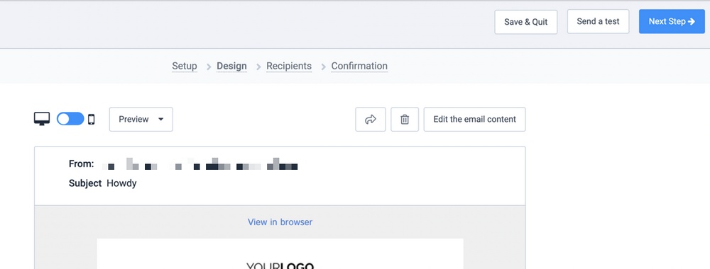 WordPress Newsletters: 9 Effective Plugins + How To Guide SendinBlue campaign design confirmation
