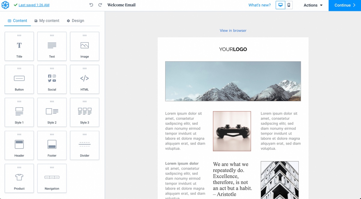 WordPress Newsletters: 9 Effective Plugins + How To Guide SendinBlue campaign email design