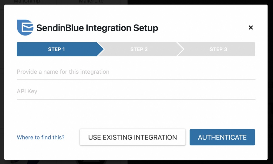 WordPress Newsletters: 9 Effective Plugins + How To Guide Sendinblue integration step 1