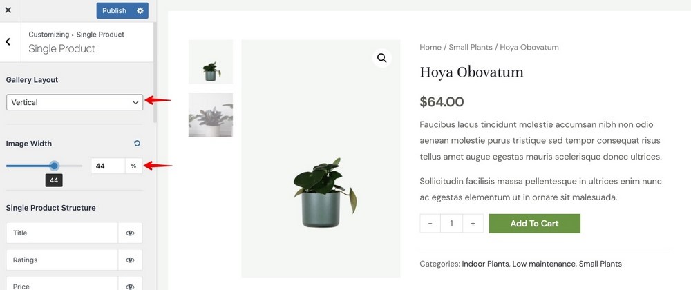 How To Customize the WooCommerce Product Page To Get More Sales Single product gallery layout