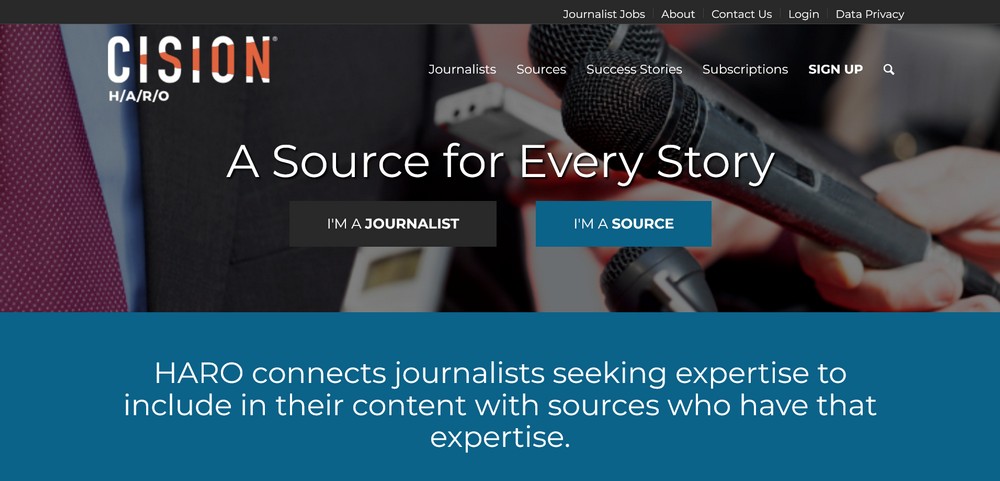 Podcast Marketing: 20+ Marketing Tips to Promote Your Podcast HARO homepage