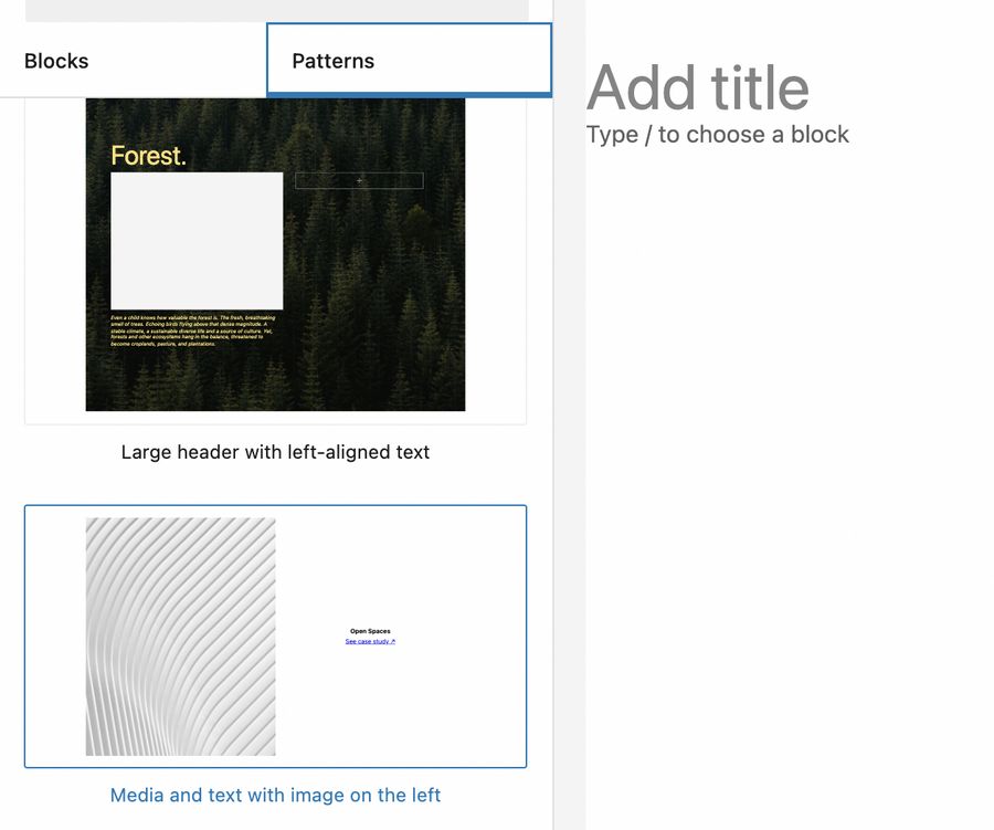 How to Create and Register Block Patterns in WordPress importing block pattern