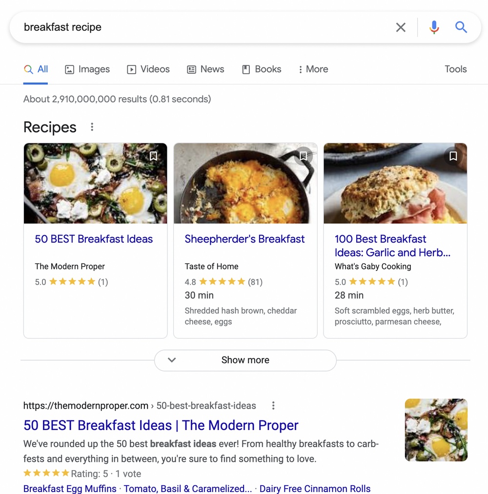 How To Optimize Blog Posts for SEO: 15 Ways to Boost Website Traffic Recipe schema in google