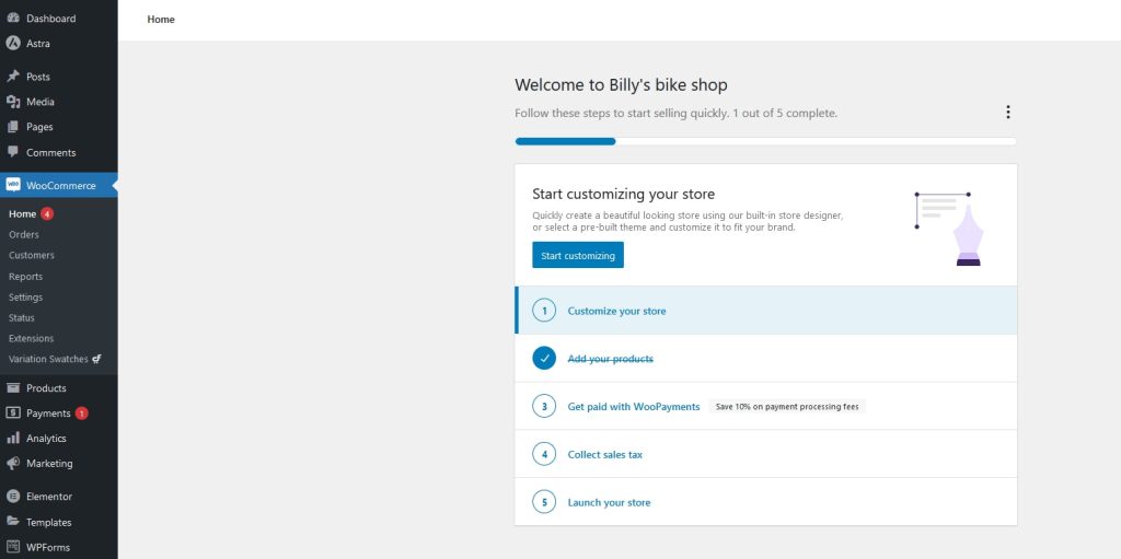 Elementor + WooCommerce: How To Build an Amazing eCommerce Website Setup WooCommerce