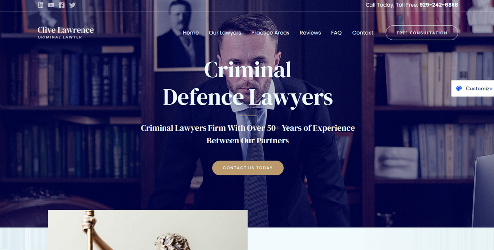 28 Best Law Firm WordPress Themes – Free and Premium Options Reviewed Astra Criminal Lawyer template