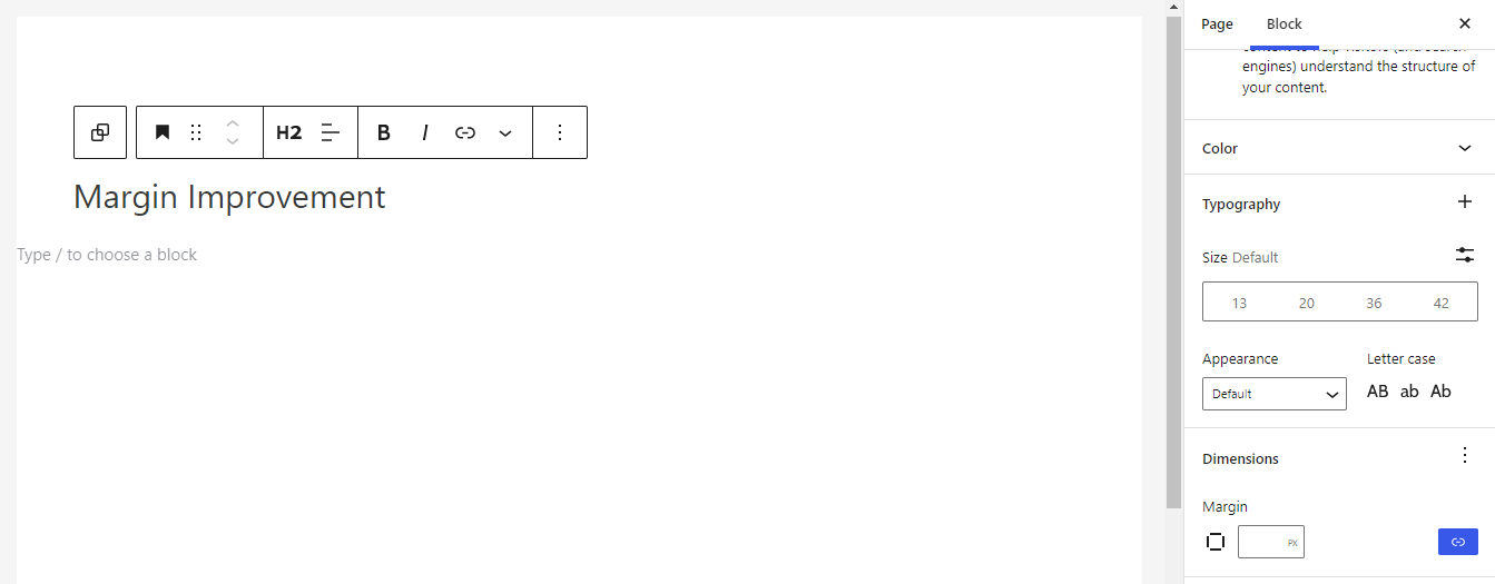 Improved Block Editor Experience with Astra Ast Theme Json Margin Improvement