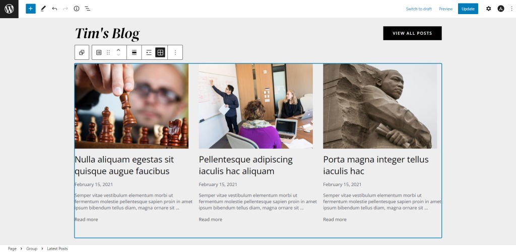 Improved Block Editor Experience with Astra display Astra latest posts.