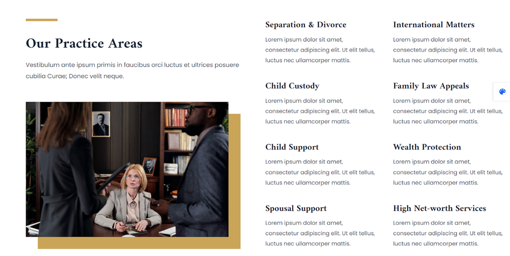 28 Best Law Firm WordPress Themes – Free and Premium Options Reviewed Practice Areas in law website