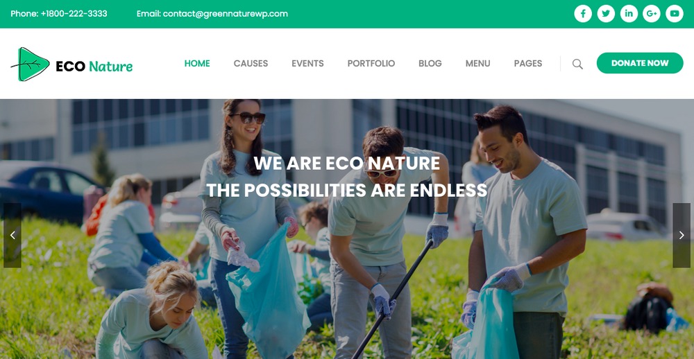 The Best 28 WordPress Nature Themes for Lovers of the Outdoors Eco Nature WordPress Theme