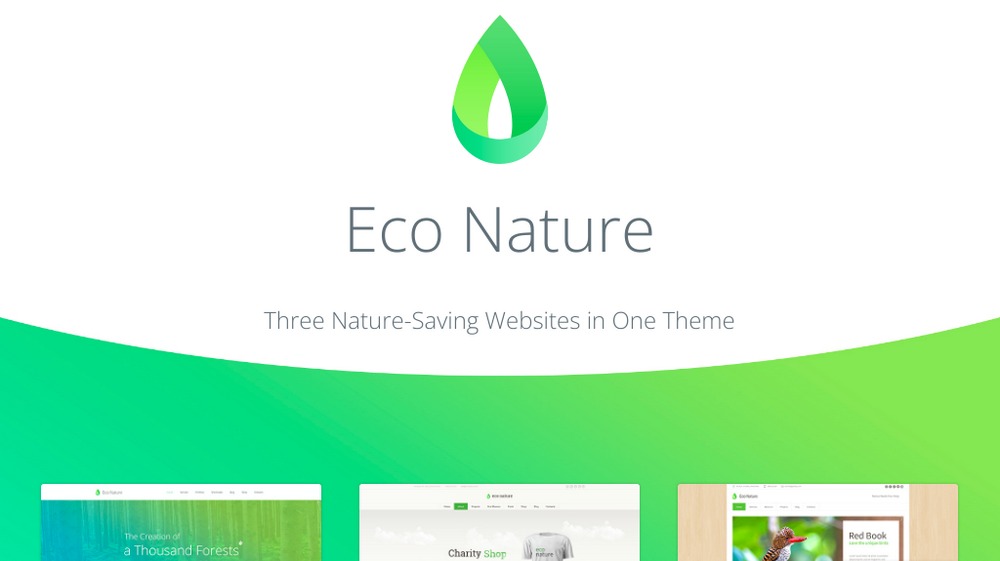 The Best 28 WordPress Nature Themes for Lovers of the Outdoors Eco Nature WordPress Theme