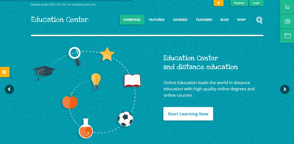15 Best WordPress LMS Themes for Elearning Websites (Free and Paid Options) education center demo site