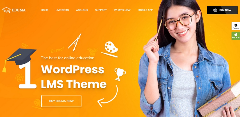 15 Best WordPress LMS Themes for Elearning Websites (Free and Paid Options) eduma website demo