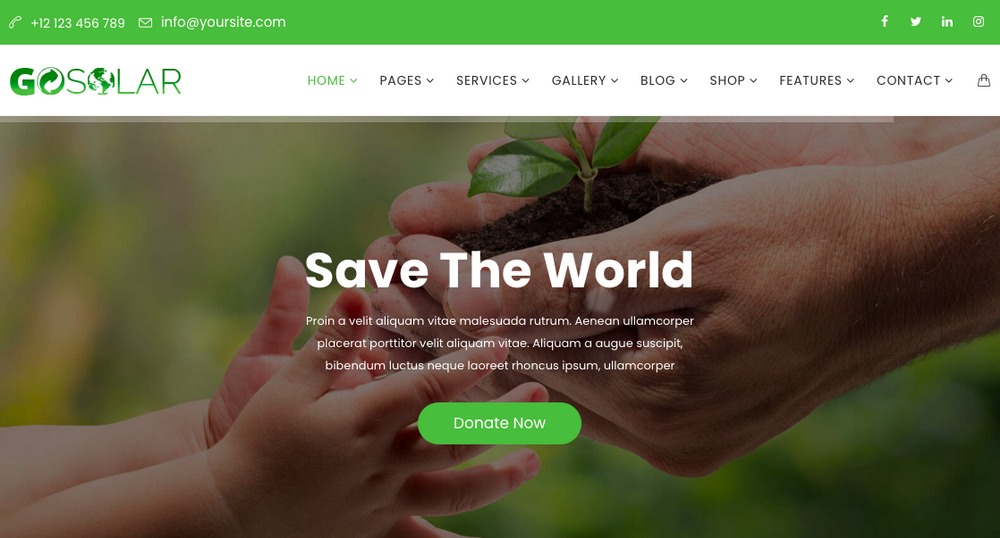 The Best 28 WordPress Nature Themes for Lovers of the Outdoors GoSolar Nature WordPress Theme