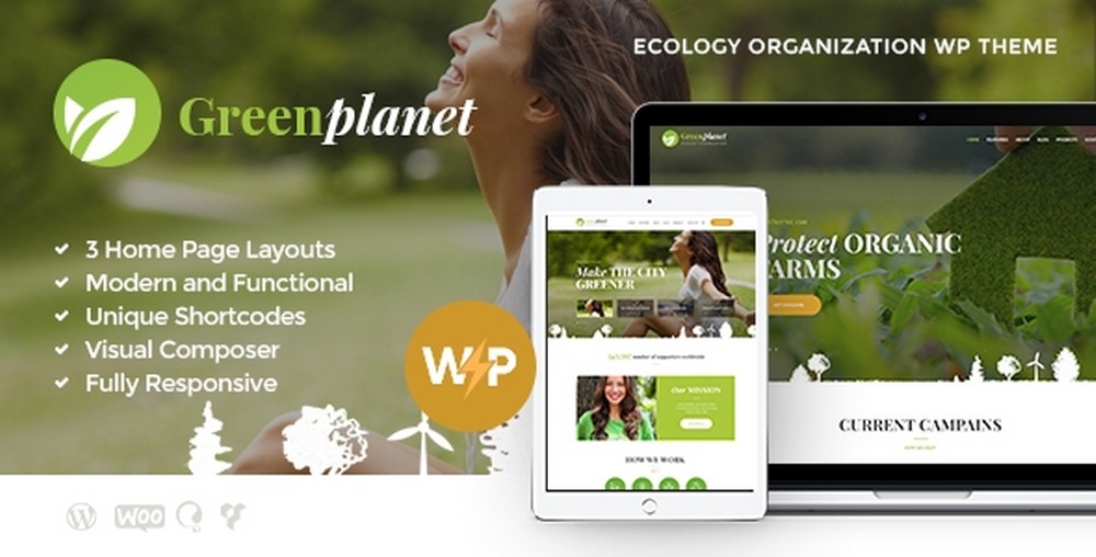 The Best 28 WordPress Nature Themes for Lovers of the Outdoors Green Planet WordPress Theme