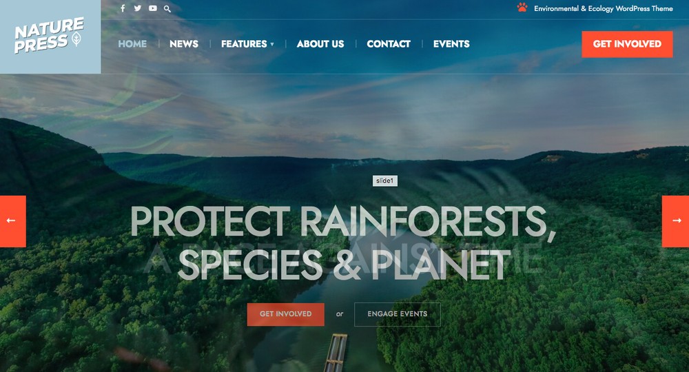 The Best 28 WordPress Nature Themes for Lovers of the Outdoors NaturePress WordPress Theme
