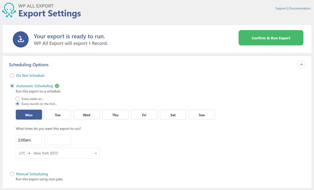 Exporting WooCommerce Orders: A Comprehensive Guide for Store Owners scheduling options for order export