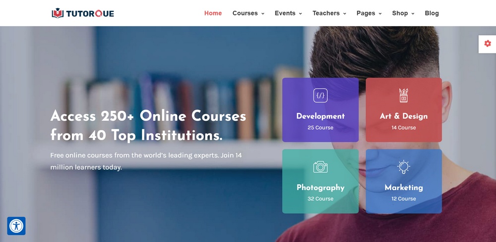15 Best WordPress LMS Themes for Elearning Websites (Free and Paid Options) Tutroque LMS theme