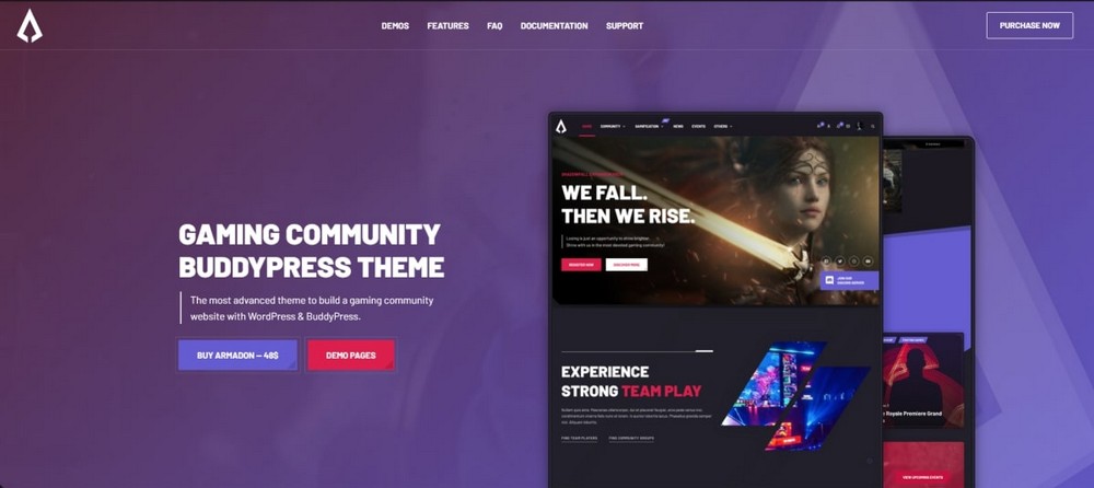 25 Best WordPress Gaming Themes - Free and Premium Options Armadon WordPress theme