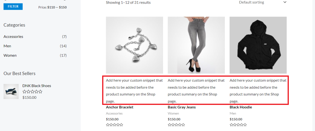 WooCommerce hooks Ast Action Filter Display Custom Text 1024x427