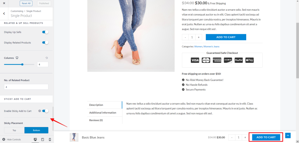 Astra WooCommerce update (version 3.9.0) Single Product Page Ast-sticky-add-to-cart