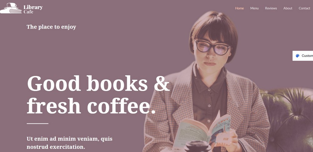 26 Best Bookstore WordPress Themes for Selling Books Astra library cafe best WordPress books theme