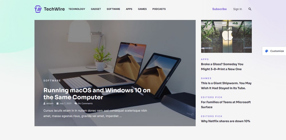 15 of the Best WordPress Newsletter Themes (Most Are Free) Astra tech news website demo