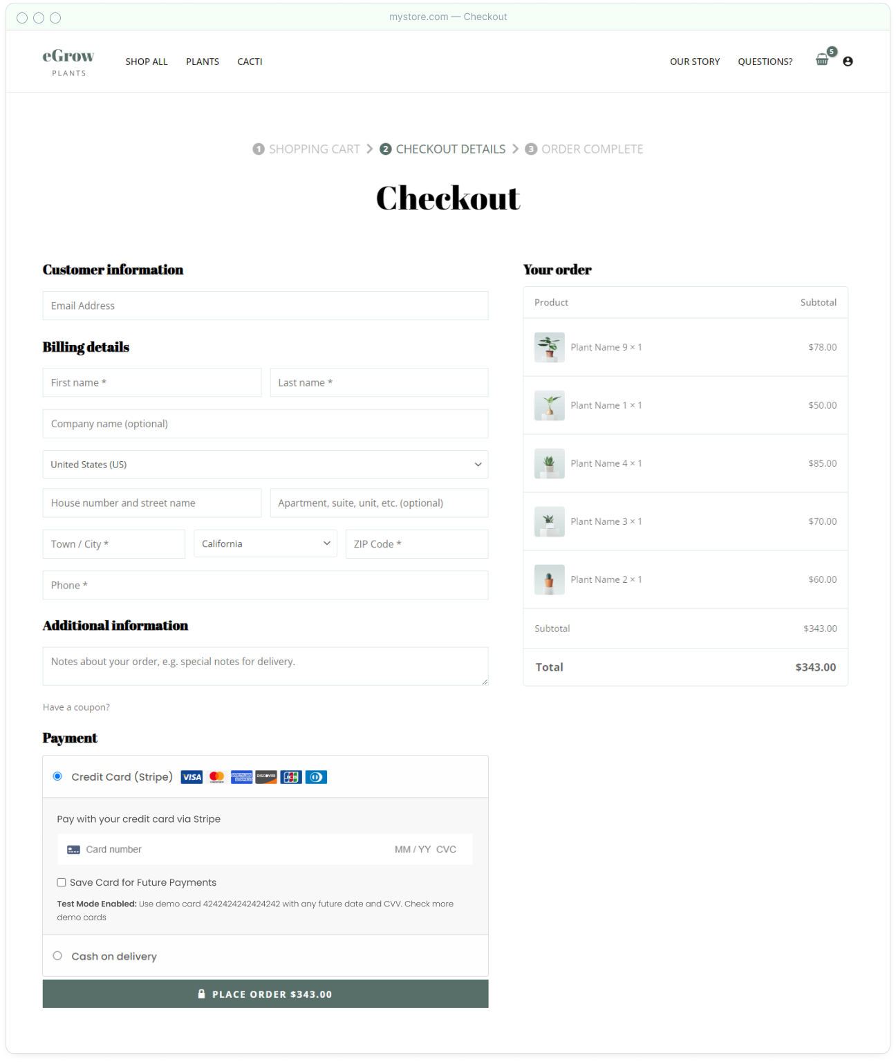 Introducing Astra 3.9: Create the Ultimate Shopping Experience Astra WooCommerce modern checkout example 2
