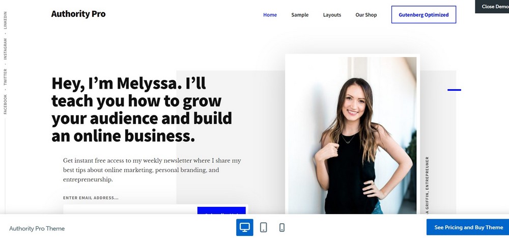 26 Best Bookstore WordPress Themes for Selling Books authority pro author theme